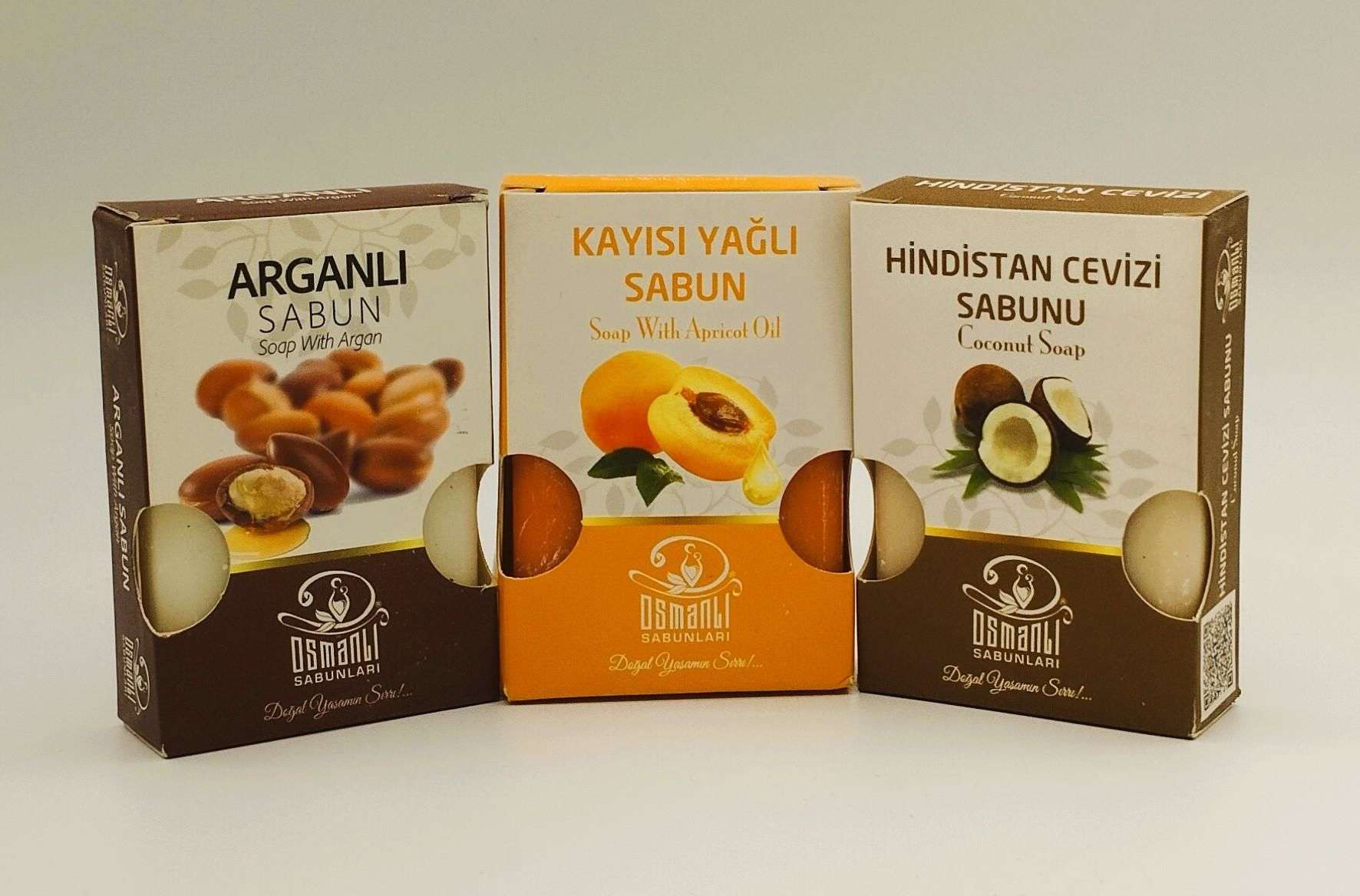 Argan+ Kayısı+ Hindistan Cevizi Sabunu 100 gr x 3