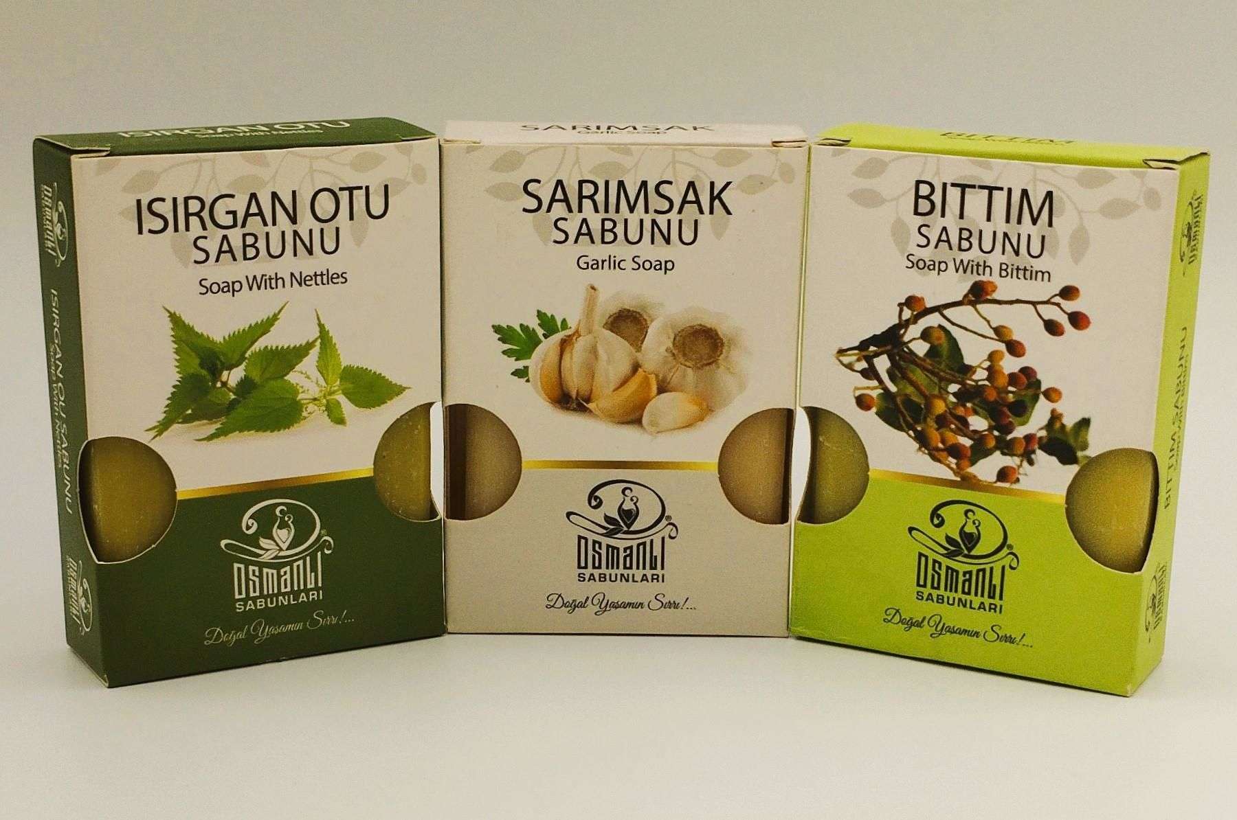 Isırgan+ Sarımsak+ Bıttım Sabunu 100 gr x 3