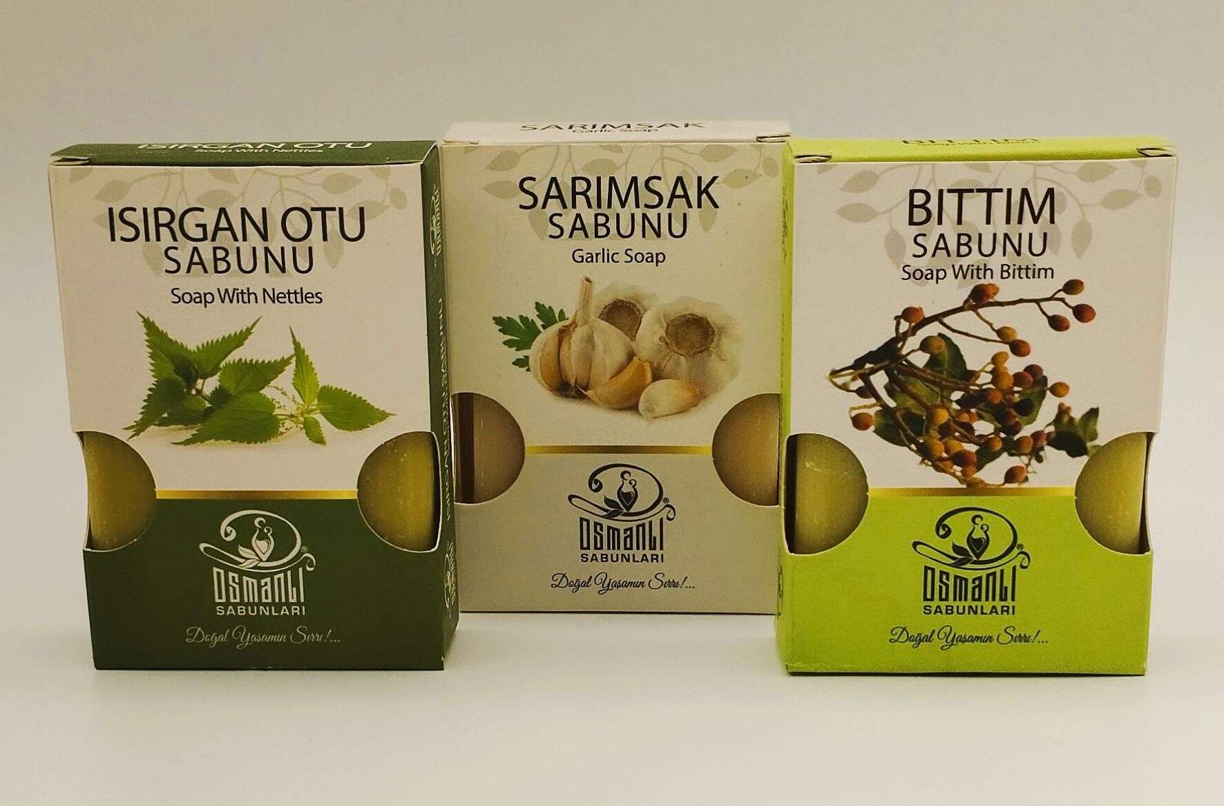 Isırgan+ Sarımsak+ Bıttım Sabunu 100 gr x 3