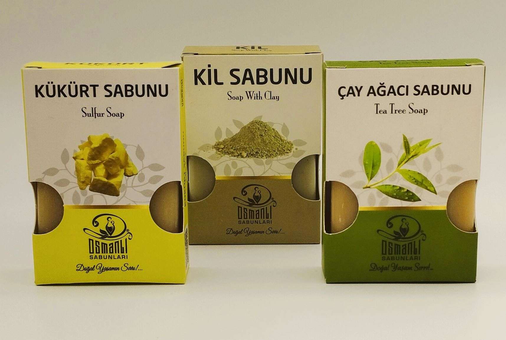 Kükürt+ Kil+ Çay Ağacı Sabunu 100 gr x 3