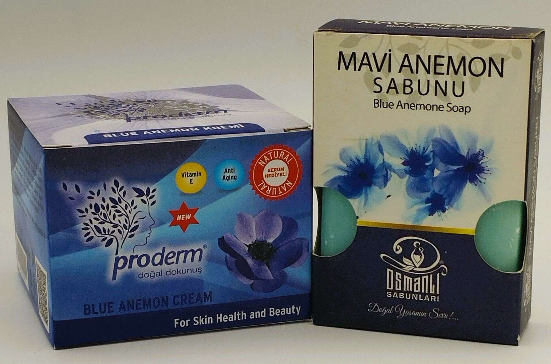 Mavi Anemon Kremi 50 ml + Mavi Anemon Sabunu 100 gr