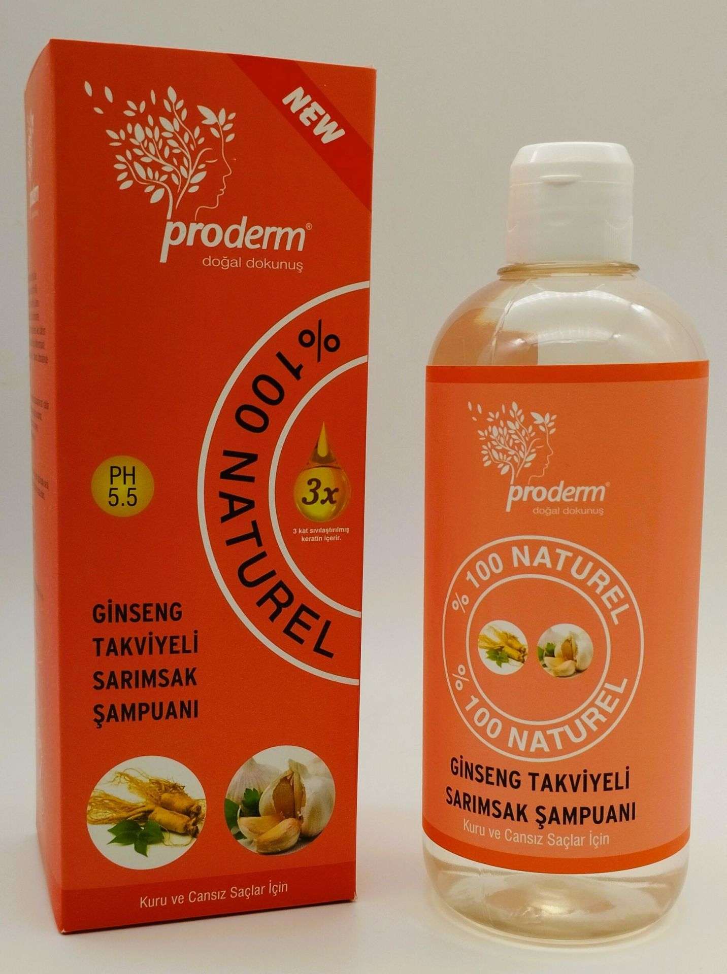 Ginseng Takviyeli Sarımsak Şampuanı 500 ml