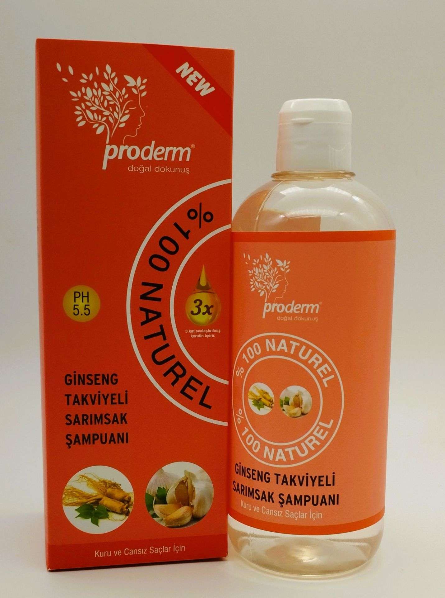 Ginseng Takviyeli Sarımsak Şampuanı 500 ml