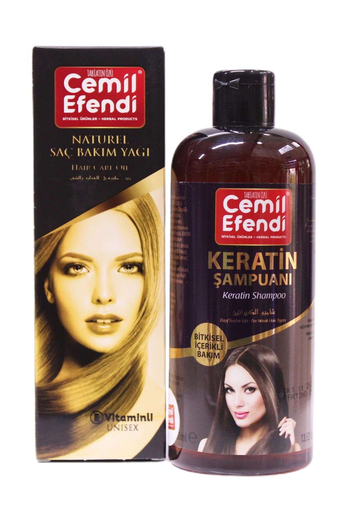 Keratin Şampuanı 400 ML+ Saç Bakım Yağı 125 ML