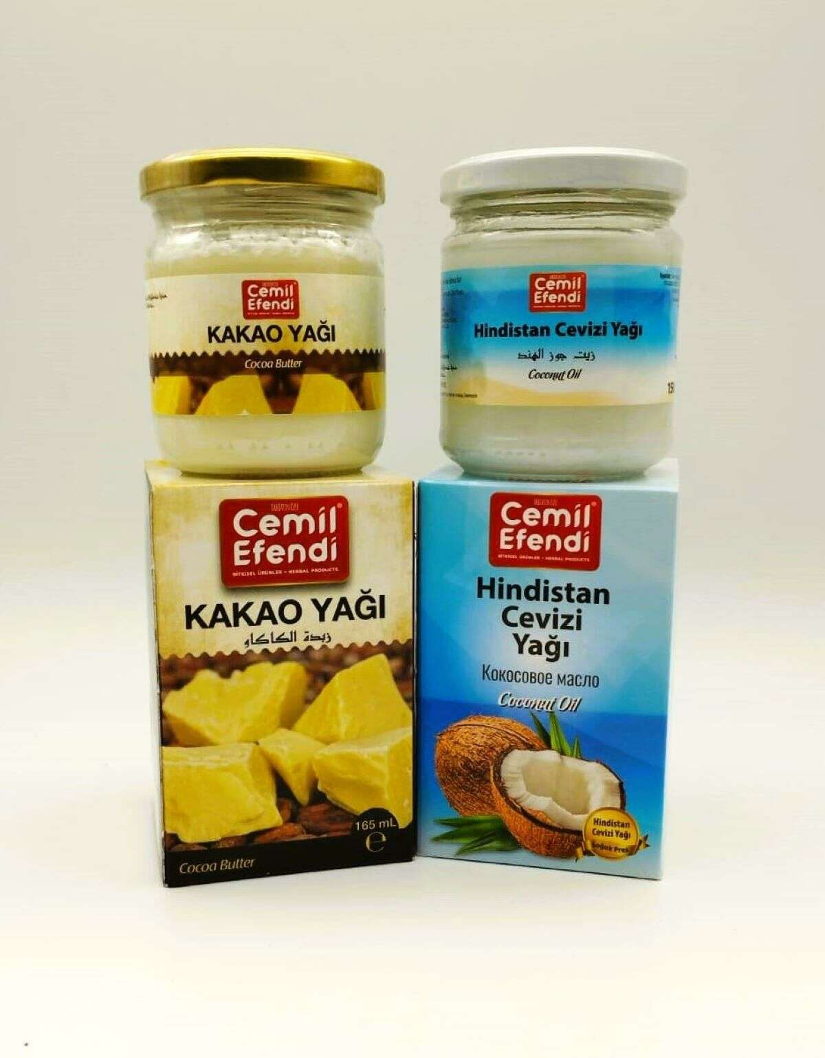 Kakao Yağı 165 ml + Hindistan Cevizi Yağı 150ml