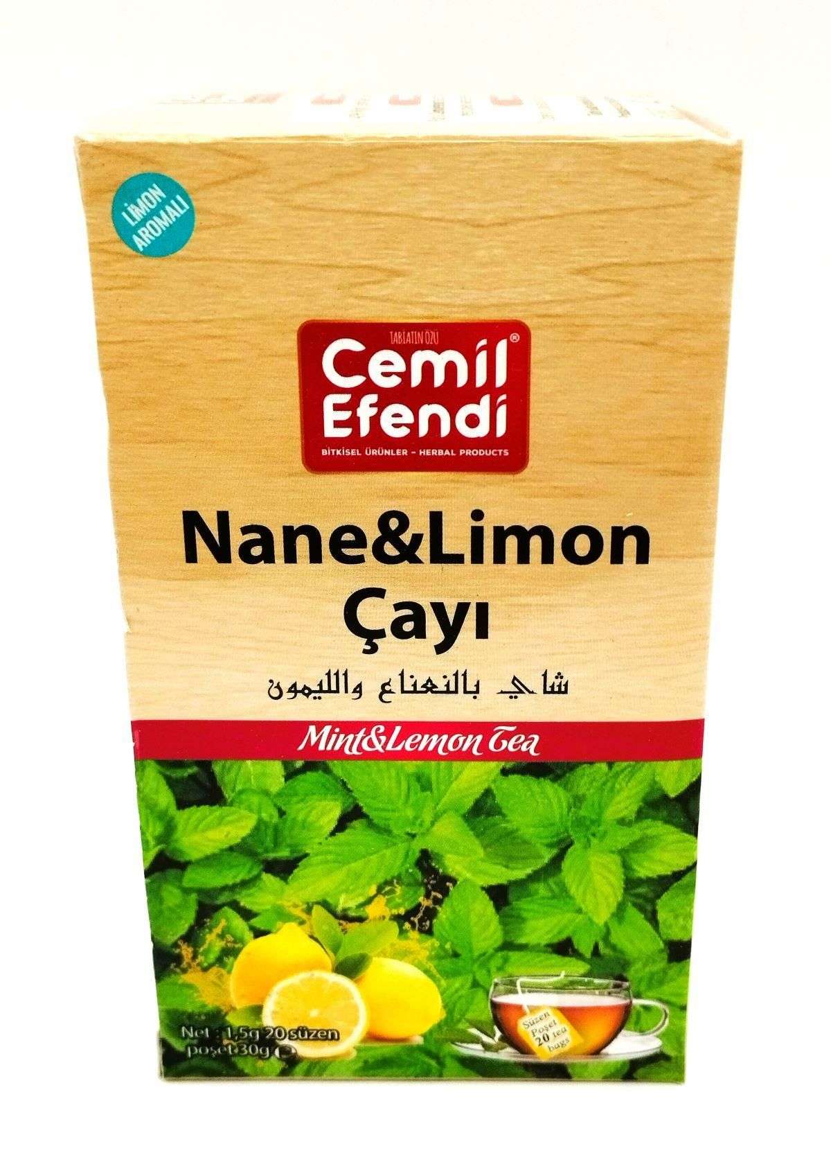 Cemil Efendi Nane Limon Çayı 20 Süzen Poşet,