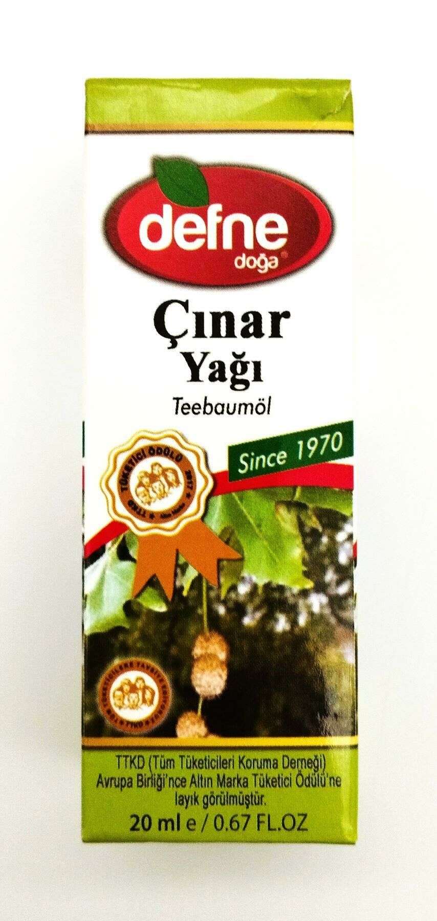 Defne Doğa Çınar Yağı 20 ml