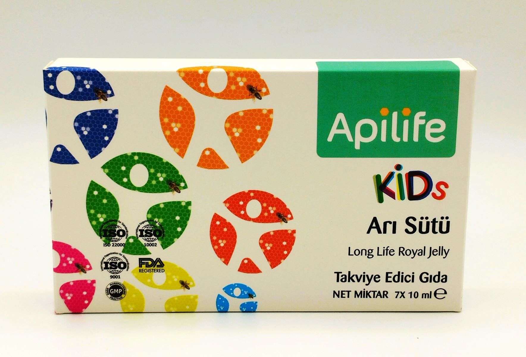 Apilife Kids Arı Sütü 7 x 10 ml