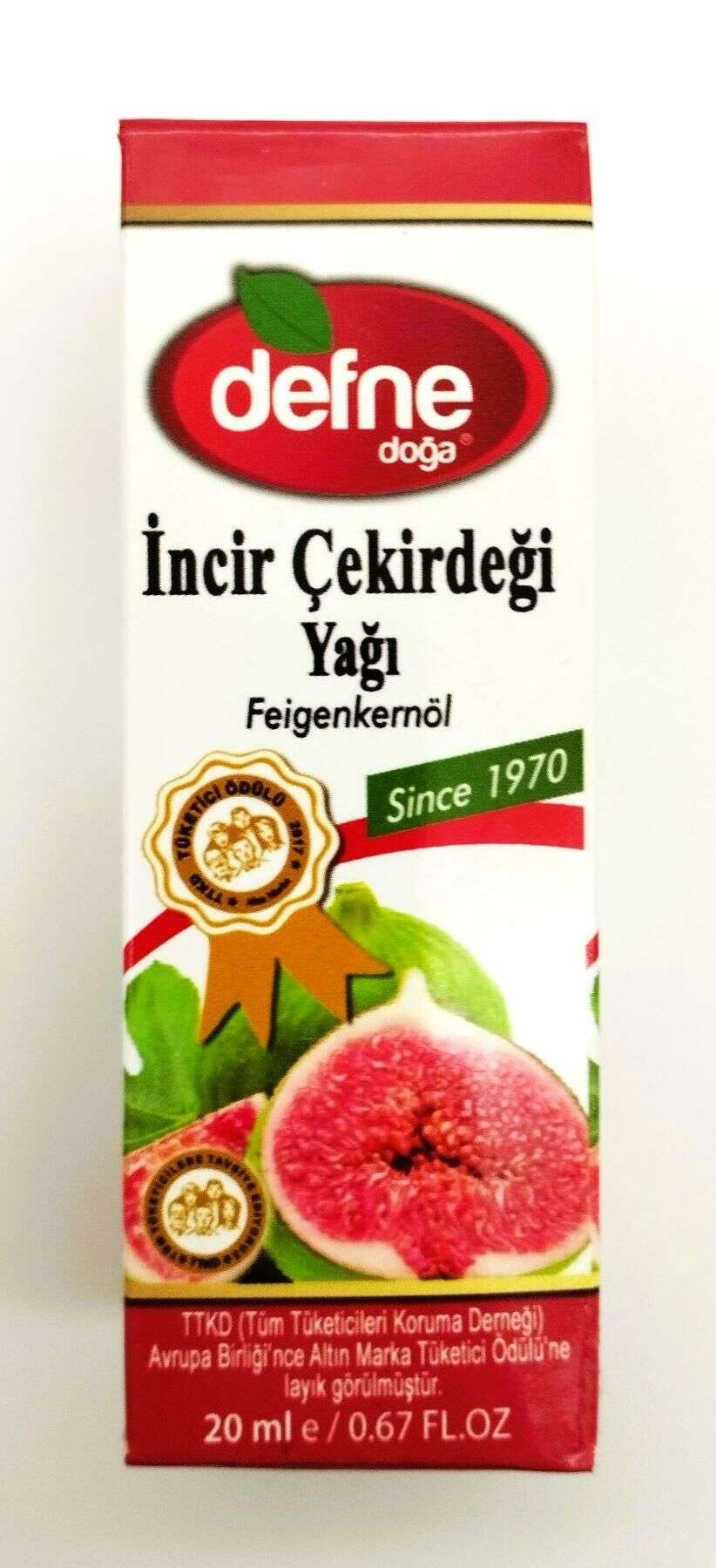 Defne Doğa İncir Çekirdeği Yağı 20 ml