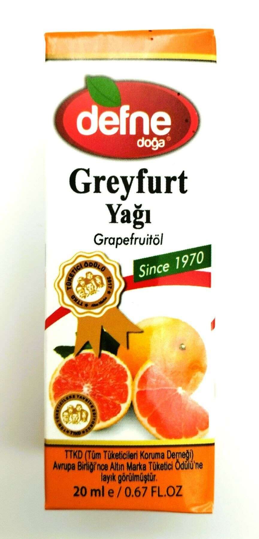 Defne Doğa Greyfurt Yağı 20 ml