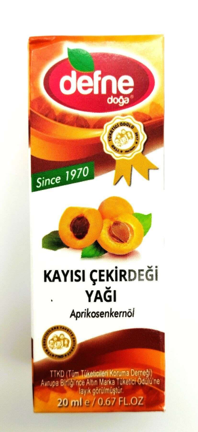 Defne Doğa Kayısı Çekirdeği Yağı 20 ml