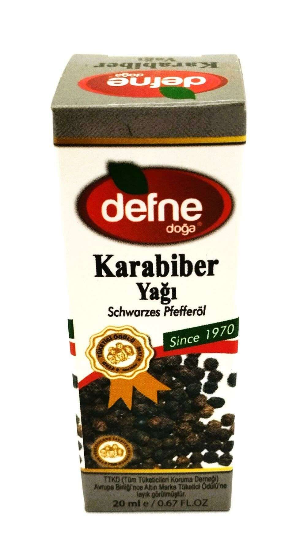 Defne Doğa Karabiber Yağı 20 ml