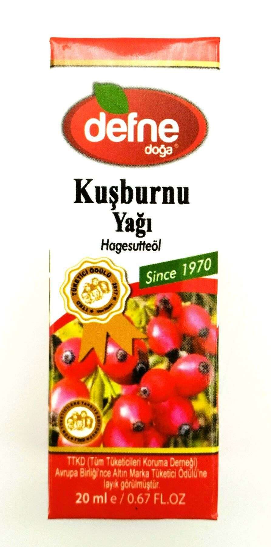 Defne Doğa Kuşburnu Yağı 20 ml