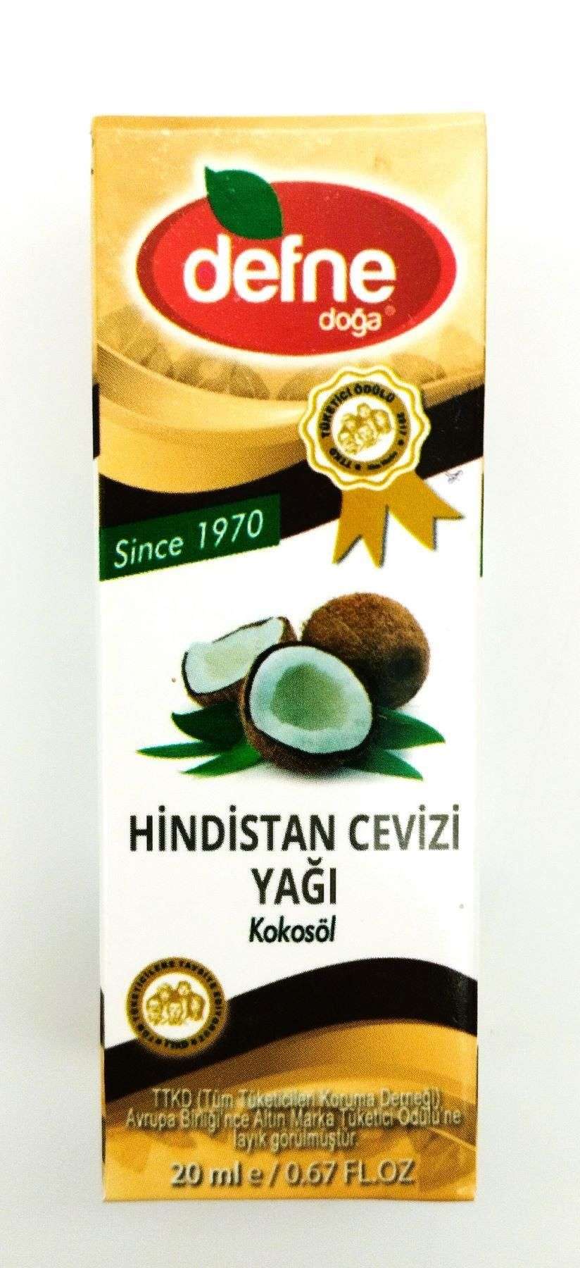 Defne Doğa Hindistan Cevizi Yağı 20 ml