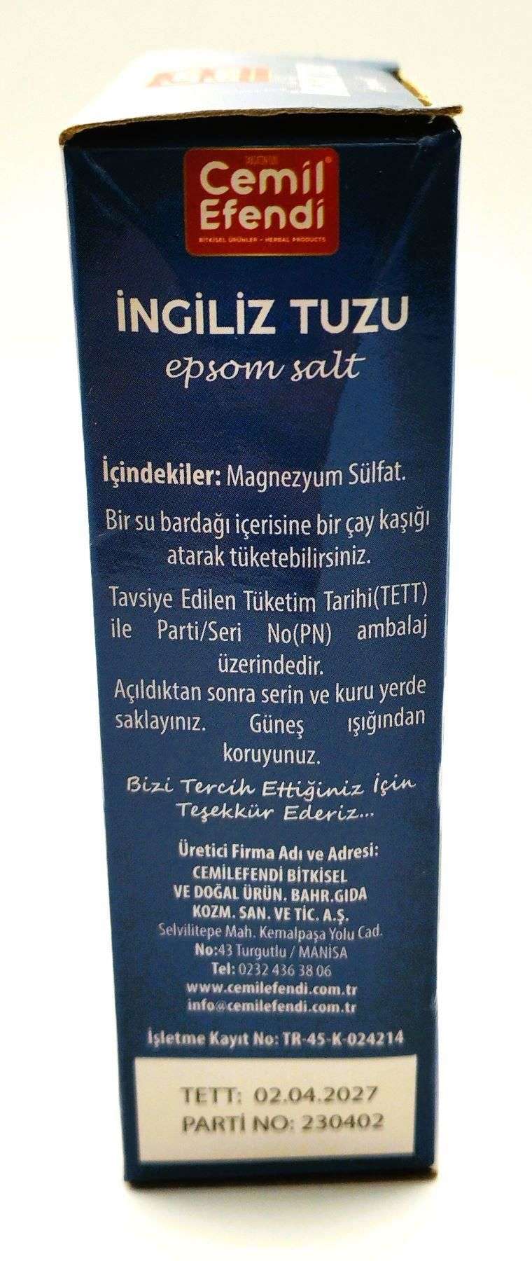 Cemil Efendi İngiliz Tuzu 200 gr