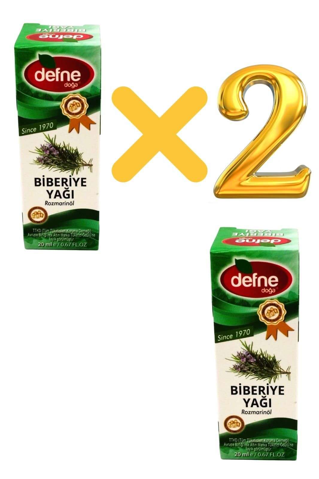 % 100 Doğal Biberiye Yağı 20 ml x 2 adet