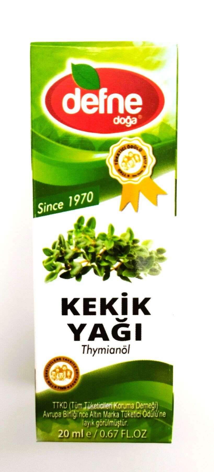 % 100 Doğal Kekik Yağı 20 ml x 2 adet