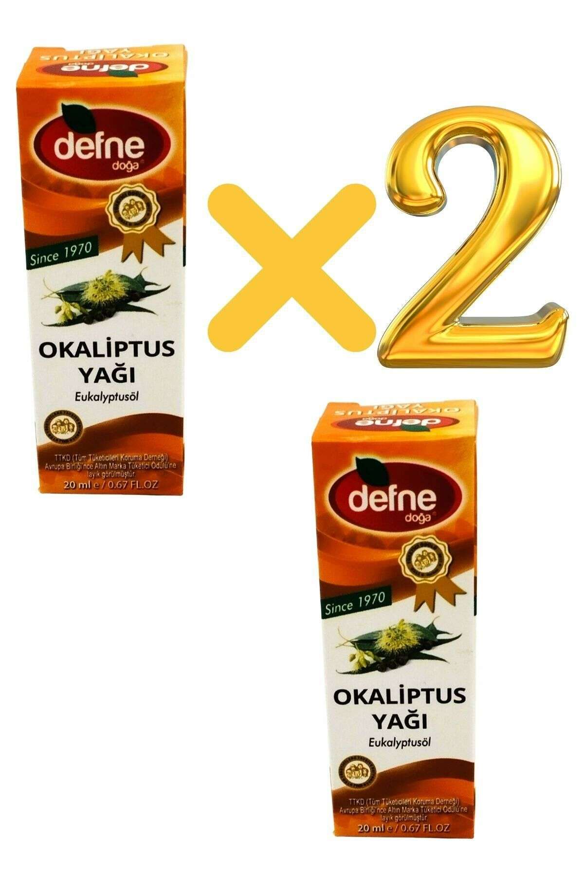 % 100 Doğal Okaliptus Yağı 20 ml x 2 adet