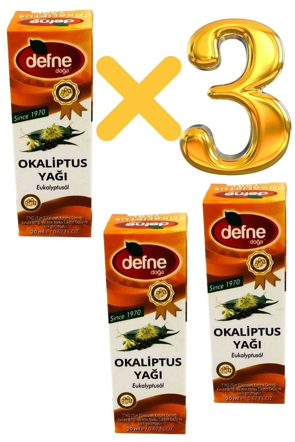 % 100 Doğal Okaliptus Yağı 20 ml x 3 adet