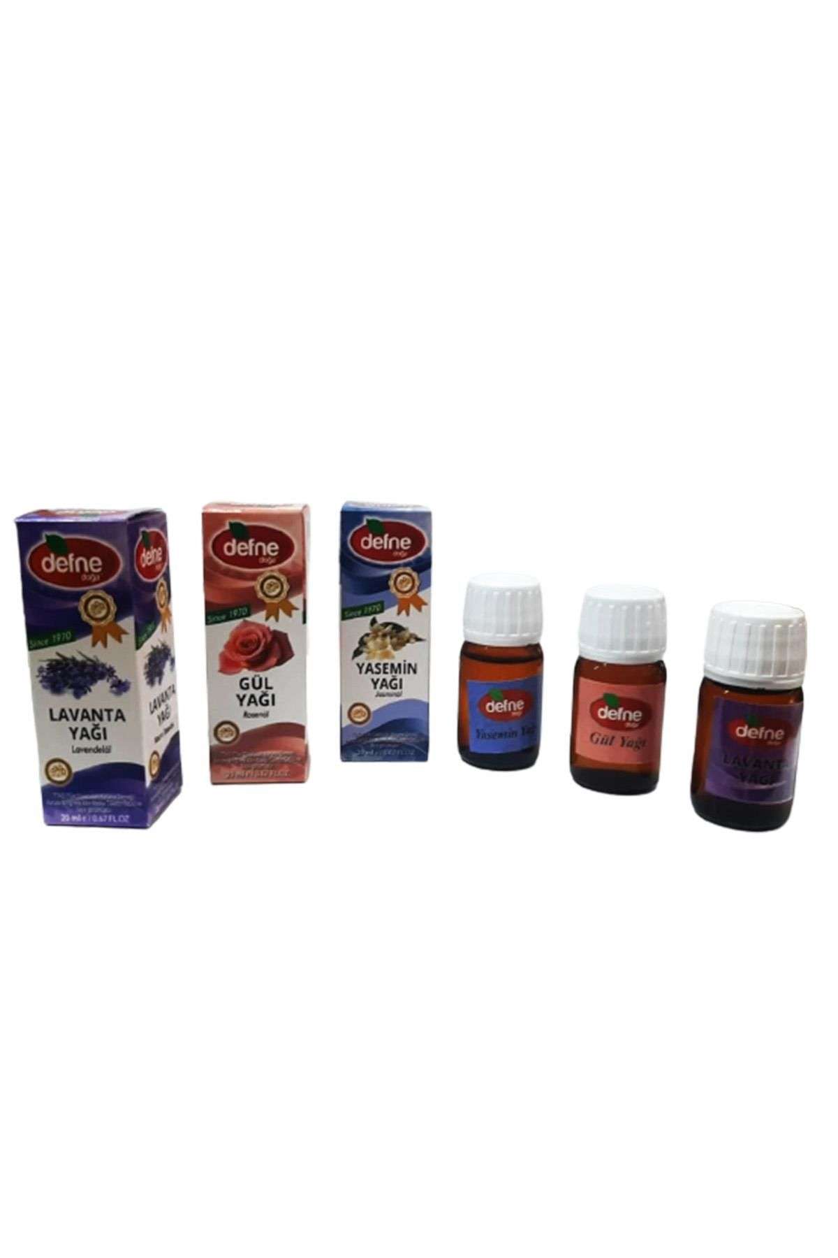 Defne Doğa Lavanta + Gül + Yasemin Yağı  3 X 20 Ml