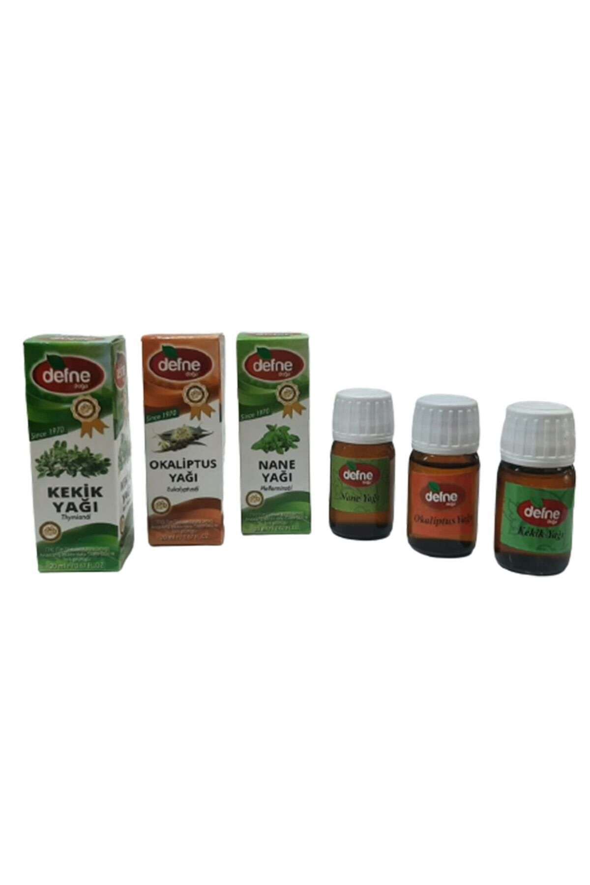 Defne Doğa Kekik + Okaliptus + Nane Yağı 3 X 20 ML