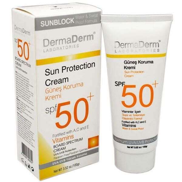 DermaDerm SPF 50+ Güneş Koruma Kremi 100 ml.